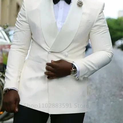 Suit For Mens Groom's Wedding 1 Pieces Slim Fit Blazer