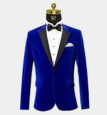 Royal Blue Velvet Suit