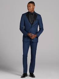 Blue Notch Lapel Suit